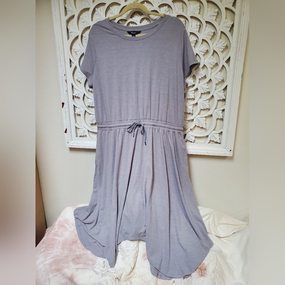 Simply Vera By Vera Wang T-shirt Dress Or Tuni In Gray Size XXL